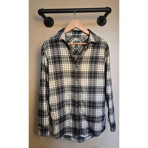 Outdoor Research plaid black and white Button‎ up top women's size small